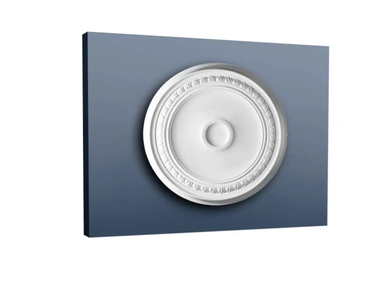 ORAC DECOR R77 LUXXUS DeckenroSette dekorative Stuck RoSette Lampenschirm 62 cm x 4,2 cm Weiß