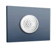 ORAC DECOR R13 LUXXUS DeckenroSette Stuck RoSette StuckroSette Blatt-Dekor 28 cm x 3,1 cm Weiß