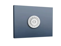 ORAC DECOR R11 LUXXUS DeckenroSette LampenroSette Stuck-RoSette Wand-Dekor 19 cm x 3,6 cm Weiß