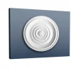 ORAC DECOR R08 LUXXUS DeckenroSette Stuck RoSette StuckroSette Klassisch 38 cm x 4,2 cm Weiß