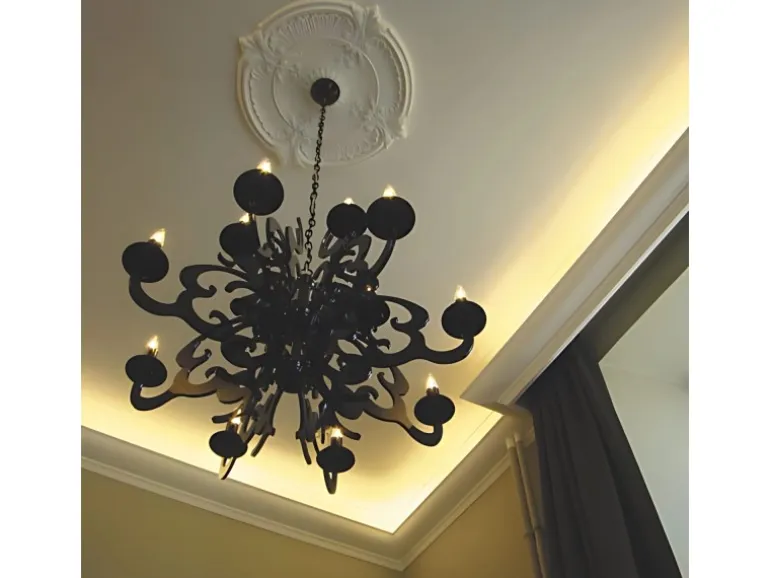 ORAC DECOR R73 LUXXUS DeckenroSette Stuck RoSette Zierprofil Dekor-Element 70 cm x 5,9 cm Weiß