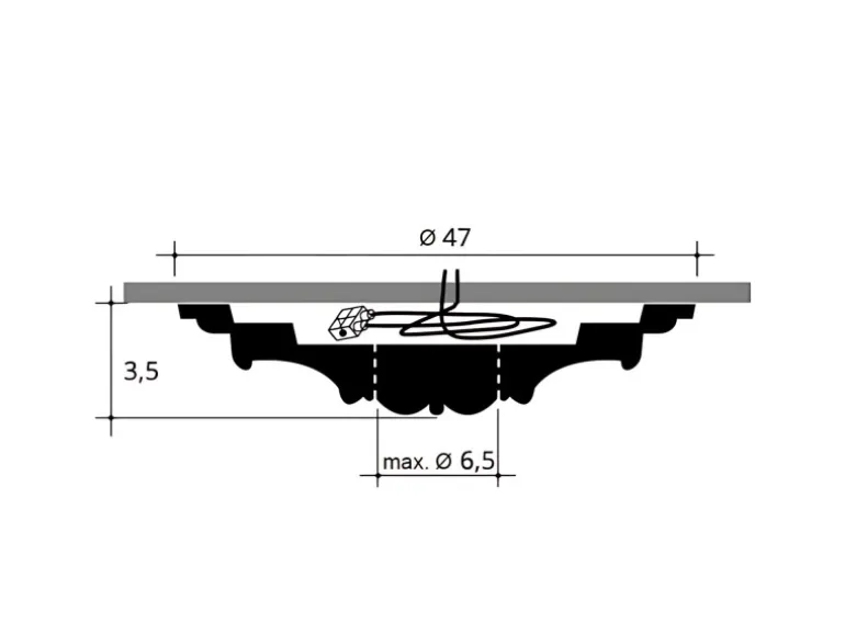 ORAC DECOR R17 LUXXUS DeckenroSette Stuck-Lampen-RoSette Blätter-Dekor 47 cm x 3,5 cm Weiß