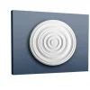 ORAC DECOR R40 LUXXUS Stuck DeckenroSette Lampen-Schirm-RoSette Ring-Dekor 74,5 cm x 3,1 cm Weiß
