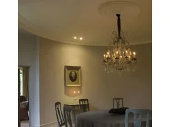 ORAC DECOR R40 LUXXUS Stuck DeckenroSette Lampen-Schirm-RoSette Ring-Dekor 74,5 cm x 3,1 cm Weiß