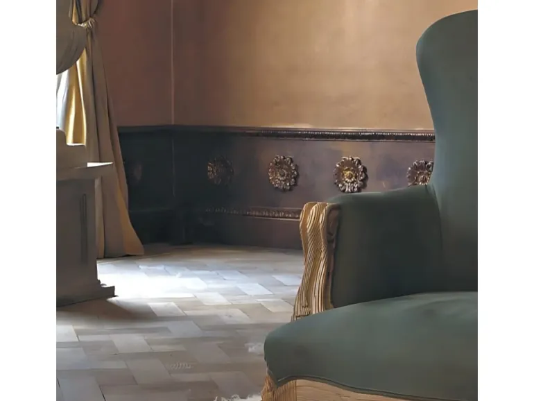 ORAC DECOR R12 LUXXUS StuckroSette Decken-Wand-RoSette Blume-Blätter-Dekor 19,5 cm x 1,8 cm Weiß