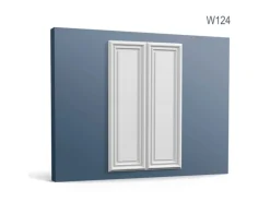 ORAC DECOR W124 3D Wandpaneel Wandvertäfelung Wandpaneel 0,8 m2 80 cm x 50 cm x 2,2 cm Weiß