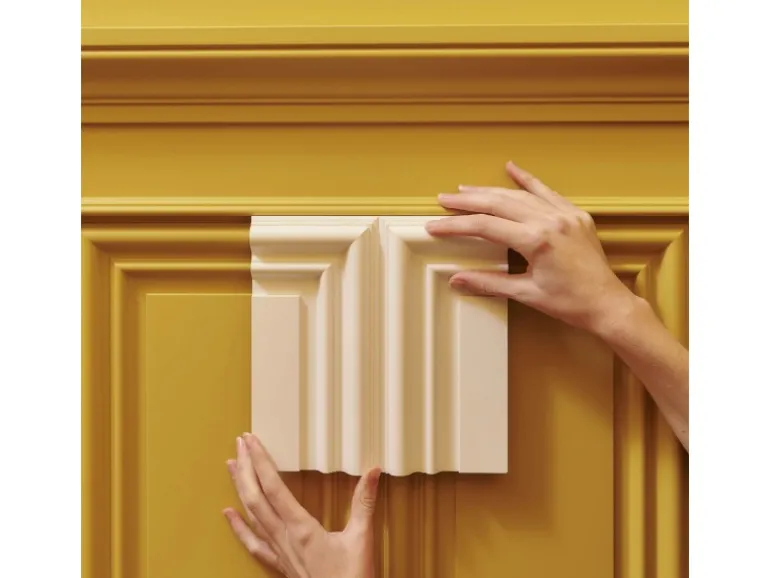 ORAC DECOR W124 3D Wandpaneel Wandvertäfelung Wandpaneel 0,8 m2 80 cm x 50 cm x 2,2 cm Weiß