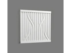 ORAC DECOR W213 3D Wandpaneel Wandvertäfelung Akustikpaneel Stuckleiste 2 m 200 cm x 1,6 cm x 25 cm Weiß