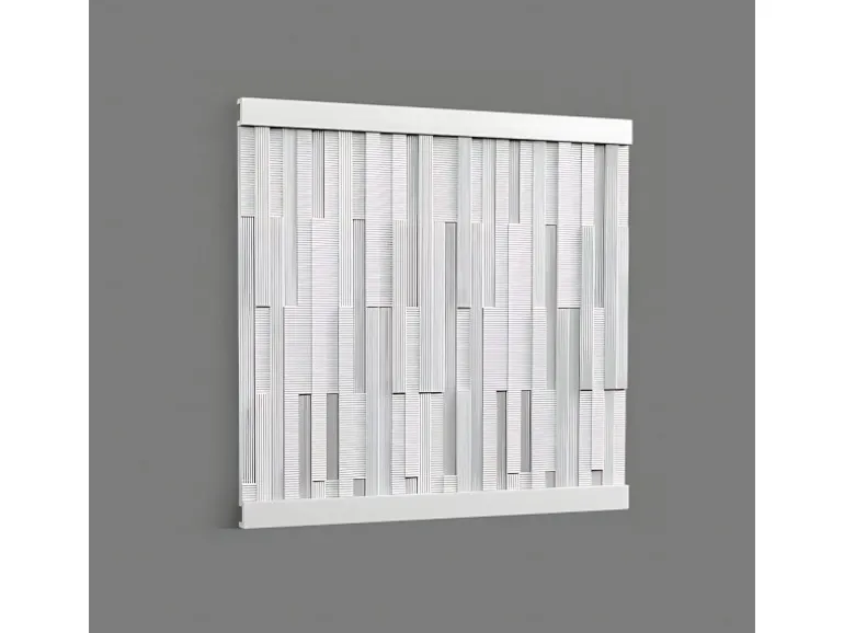ORAC DECOR W216 3D Wandpaneel Wandvertäfelung Akustikpaneel Stuckleiste 2 m 200 cm x 1,6 cm x 25 cm Weiß
