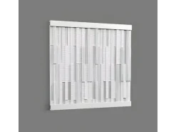 ORAC DECOR W216 3D Wandpaneel Wandvertäfelung Akustikpaneel Stuckleiste 2 m 200 cm x 1,6 cm x 25 cm Weiß