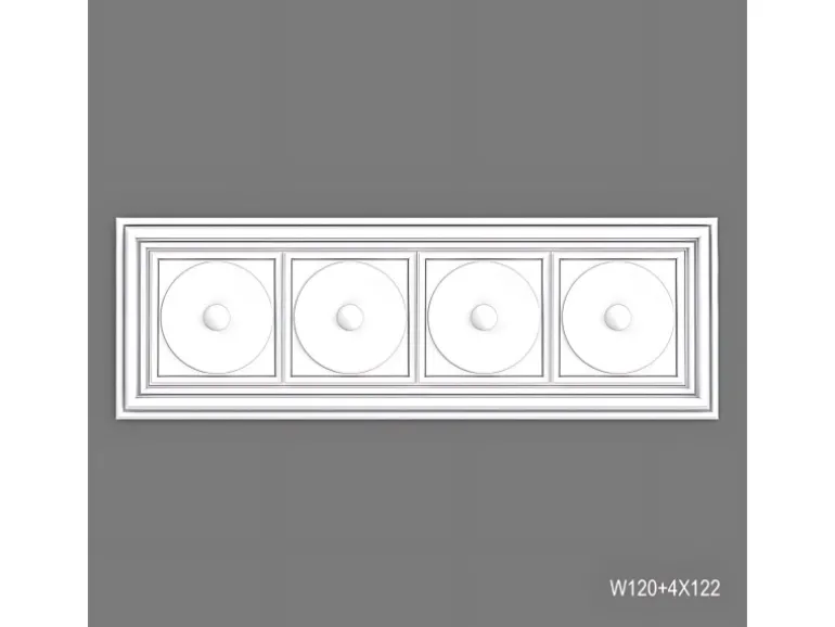 ORAC DECOR W120 LUXXUS AUTOIRE 3D Wandpaneel Wandpaneel Zierelement 0,75 m2 150 cm x 50 cm x 3,2 cm Weiß