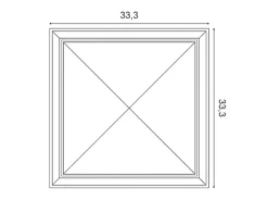 ORAC DECOR W123 LUXXUS AUTOIRE 3D Wandpaneel Wandpaneel Zierelement 0,11 m2 33,3 cm x 33,3 cm x 3,5 cm Weiß
