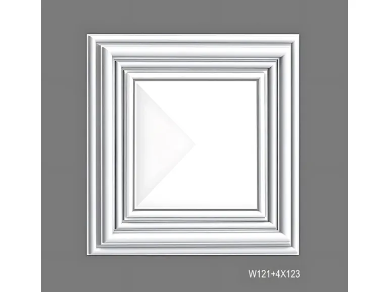 ORAC DECOR W123 LUXXUS AUTOIRE 3D Wandpaneel Wandpaneel Zierelement 0,11 m2 33,3 cm x 33,3 cm x 3,5 cm Weiß