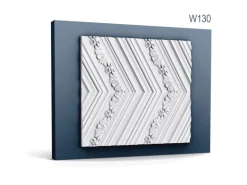 ORAC DECOR W130 LUXXUS CHEVRON 3D Wandpaneel Wandpaneel Zierelement 2 m 200 cm x 40 cm x 1,9 cm Weiß