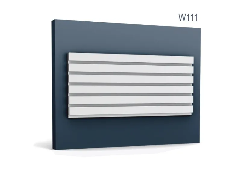 ORAC DECOR W111 MODERN BAR 3D Wandpaneel Zierelement 2 m 200 cm x 2 cm x 25 cm Weiß