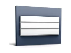 ORAC DECOR W116 MODERN BAR XL 3D Wandpaneel Zierelement 2 m 200 cm x 2 cm x 25 cm Weiß