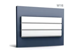 ORAC DECOR W116 MODERN BAR XL 3D Wandpaneel Zierelement 2 m 200 cm x 2 cm x 25 cm Weiß