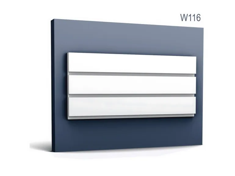 ORAC DECOR W116 MODERN BAR XL 3D Wandpaneel Zierelement 2 m 200 cm x 2 cm x 25 cm Weiß