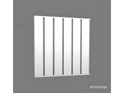 ORAC DECOR W116 MODERN BAR XL 3D Wandpaneel Zierelement 2 m 200 cm x 2 cm x 25 cm Weiß