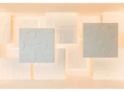 ORAC DECOR W107 MODERN CIRCLE 3D Wandpaneel Zierlement, 33,3 cm x 33,3 cm x 2,9 cm Weiß