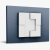 ORAC DECOR W103 MODERN CUBI 3D Wandpaneel Zierlement, 33,3 cm x 33,3 cm x 2,5 cm Weiß