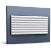 ORAC DECOR W110 MODERN HILL 3D Wandpaneel Zierlement 2 m 200 cm x 1,6 cm x 25,0 cm Weiß