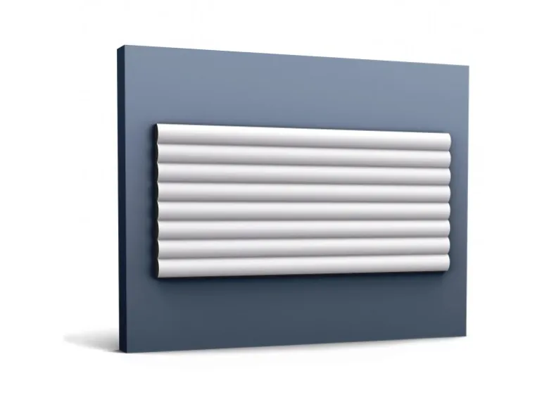 ORAC DECOR W110 MODERN HILL 3D Wandpaneel Zierlement 2 m 200 cm x 1,6 cm x 25,0 cm Weiß