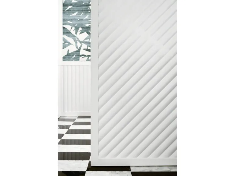 ORAC DECOR W110 MODERN HILL 3D Wandpaneel Zierlement 2 m 200 cm x 1,6 cm x 25,0 cm Weiß