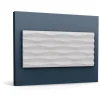 ORAC DECOR W112 MODERN RIDGE 3D Wandpaneel Zierelement 2 m 200 cm x 2 cm x 25 cm Weiß