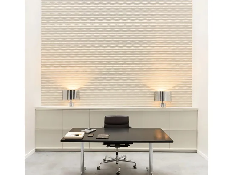 ORAC DECOR W112 MODERN RIDGE 3D Wandpaneel Zierelement 2 m 200 cm x 2 cm x 25 cm Weiß