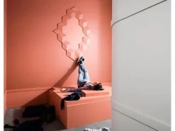 ORAC DECOR W105 MODERN ROMBUS 3D Wandpaneel Zierlement, 34,6 cm x 30 cm x 3 cm Weiß