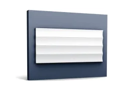 ORAC DECOR W114 MODERN VALLEY XL 3D Wandpaneel Zierlement 2 m 200 cm x 1,5 cm x 25,0 cm Weiß