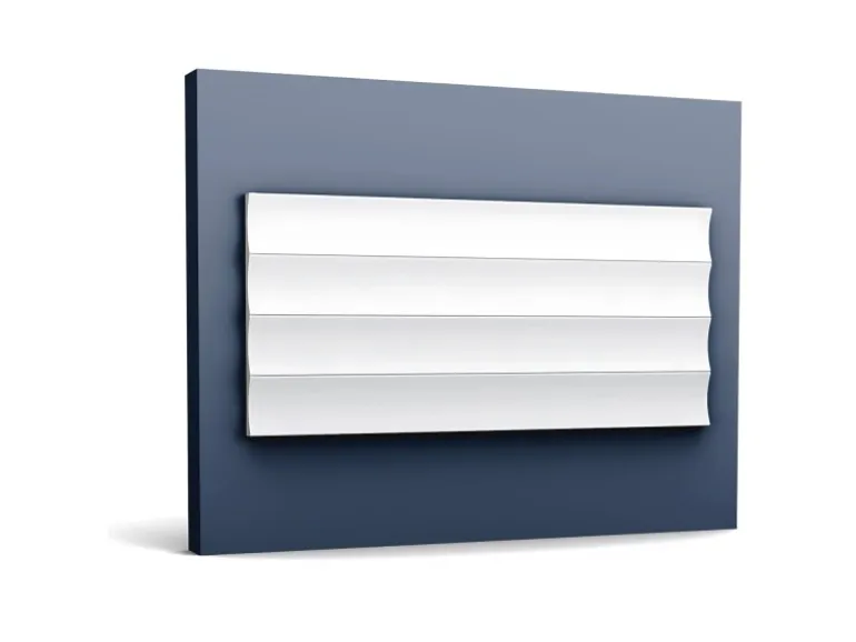 ORAC DECOR W114 MODERN VALLEY XL 3D Wandpaneel Zierlement 2 m 200 cm x 1,5 cm x 25,0 cm Weiß