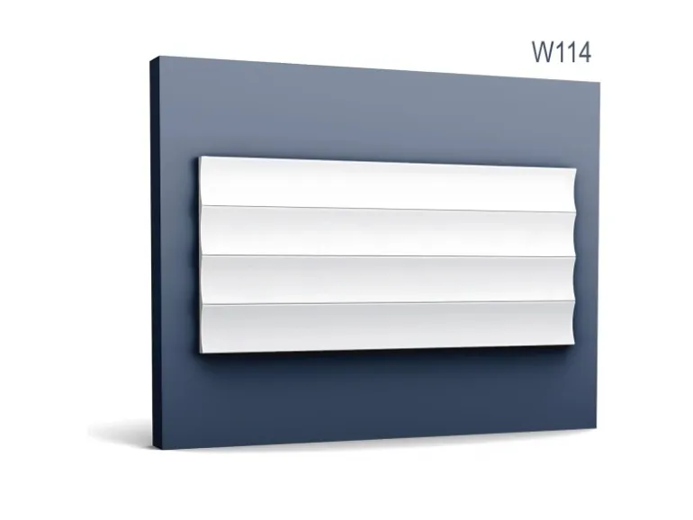 ORAC DECOR W114 MODERN VALLEY XL 3D Wandpaneel Zierlement 2 m 200 cm x 1,5 cm x 25,0 cm Weiß