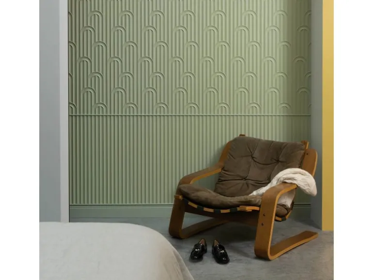 ORAC DECOR W212 MODERN VALLEY LOOP 3D Wandpaneel Zierelement Stuckleiste 2 m Weiß