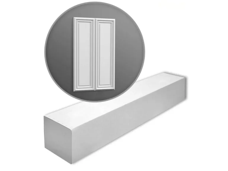 ORAC DECOR W124-Box BURLINGTON 3D Wandpaneele 1 Karton mit 3 Paneelen 2,4 m2 Weiß