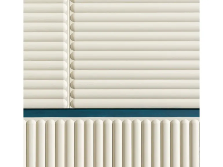 ORAC DECOR W214-Box HILL BEAD XL 3D Wandpaneele 1 Karton Set mit 5 Paneelen 10 m Weiß