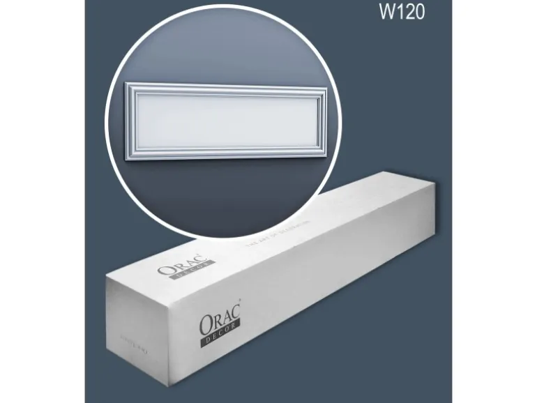 ORAC DECOR W120-Box LUXXUS 3D Wandpaneel 1 Karton Set mit 4 Dekoelementen 3 m2 Weiß