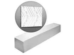 ORAC DECOR W130-Box LUXXUS 3D Wandpaneel 1 Karton Set mit 4 Paneelen 8 m Weiß