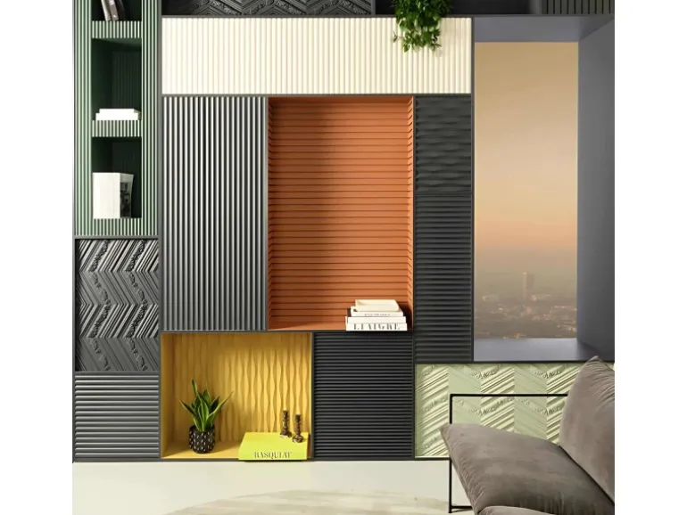 ORAC DECOR W109-Box MODERN 3D Wandpaneele 1 Karton mit 12 Zierlementen Weiß