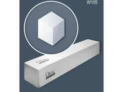 ORAC DECOR W105-Box MODERN 3D Wandpaneele 1 Karton Set mit 6 Zierlementen Weiß