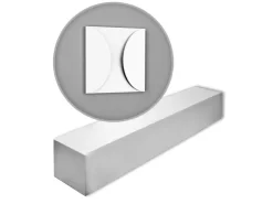 ORAC DECOR W107-Box MODERN 3D Wandpaneele 1 Karton Set mit 5 Zierlementen 0,55 m2 Weiß