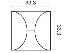 ORAC DECOR W107-Box MODERN 3D Wandpaneele 1 Karton Set mit 5 Zierlementen 0,55 m2 Weiß