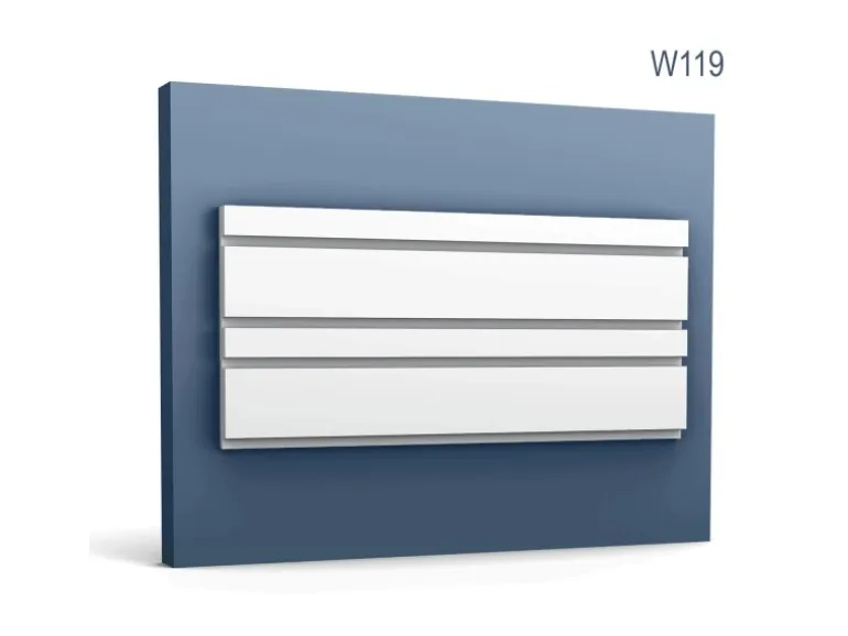 ORAC DECOR W119-Box MODERN 3D Wandpaneele 1 Karton Set 6 Zierelemente 12 m Weiß