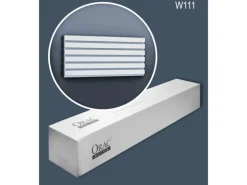 ORAC DECOR W111-Box MODERN 3D Wandpaneel 1 Karton Set mit 6 Zierelement 12 m Weiß