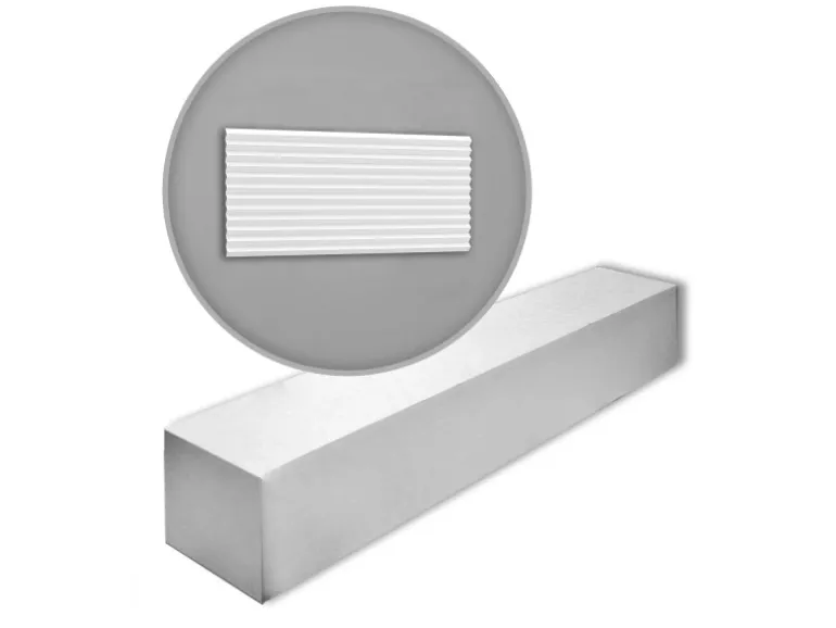 ORAC DECOR W108-Box MODERN 3D Wandpaneele 1 Karton mit 10 Zierlementen 20 m Weiß