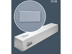 ORAC DECOR W108-Box MODERN 3D Wandpaneele 1 Karton mit 10 Zierlementen 20 m Weiß