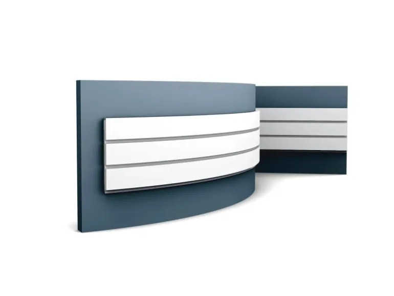 ORAC DECOR W116F MODERN BAR XL Flexibles 3D Wandpaneel Zierelement 2 m 200 cm x 2 cm x 25 cm Weiß