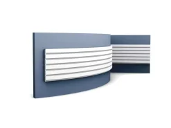 ORAC DECOR W111F MODERN BAR Flexibles 3D Wandpaneel Zierelement 2 m 200 cm x 2 cm x 25 cm Weiß