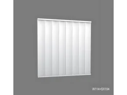 ORAC DECOR W114F MODERN VALLEY XL Flexibles 3D Wandpaneel Zierelement 2 m 200 cm x 1,5 cm x 25 cm Weiß